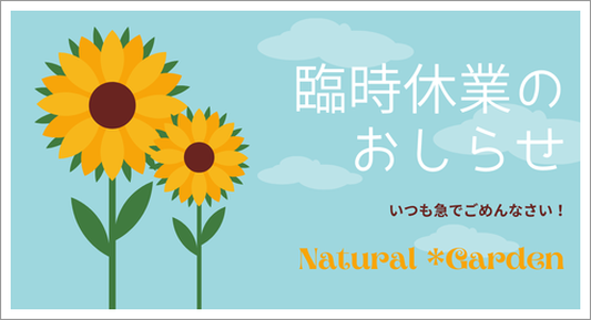 臨時休業のお知らせ（7月16日は臨時休業します。）